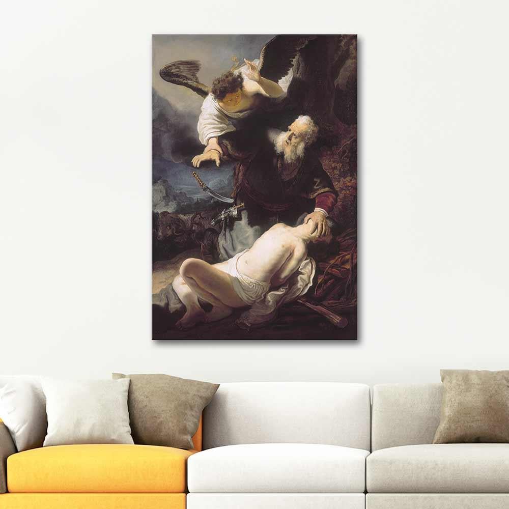 The Sacrifice of Isaac by Rembrandt van Rijn as Art Print