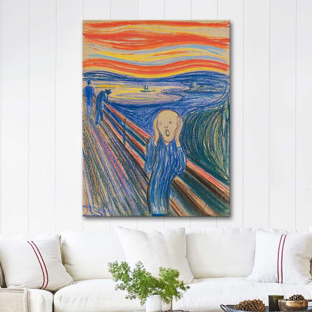 Edvard Munch Doğanın Çığlığı Kanvas Tablo