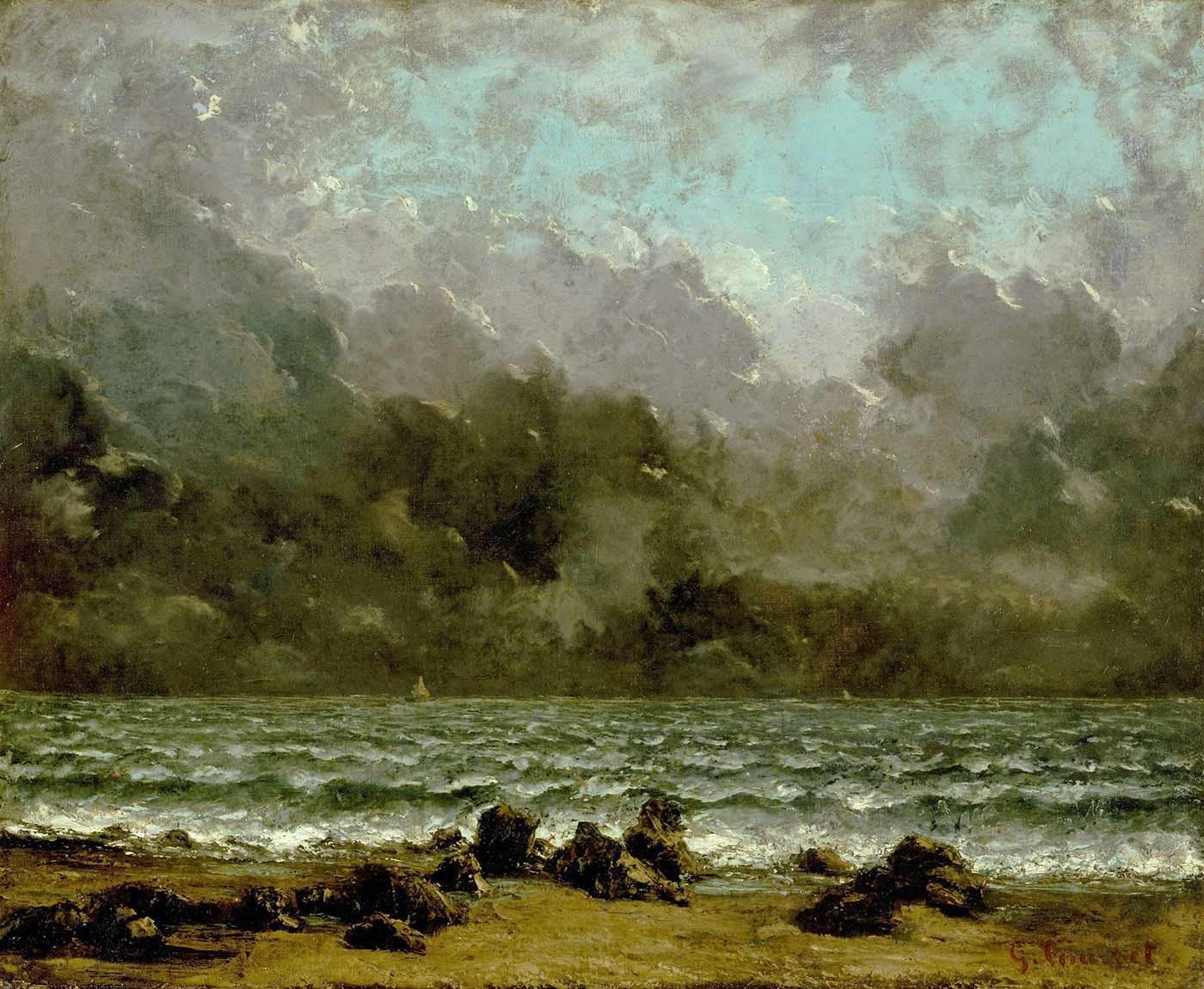 The Sea by Gustave Courbet