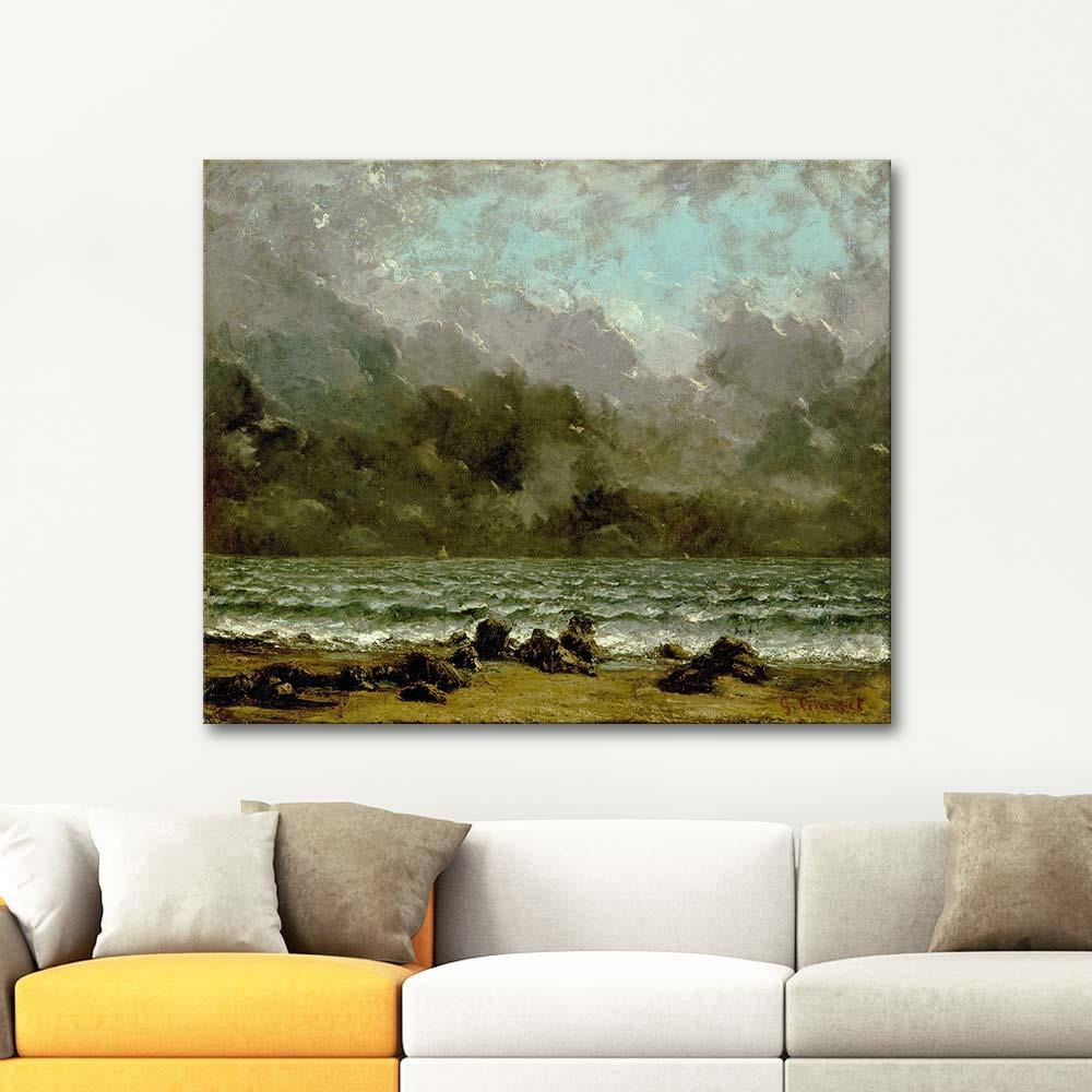 The Sea by Gustave Courbet as Art Print