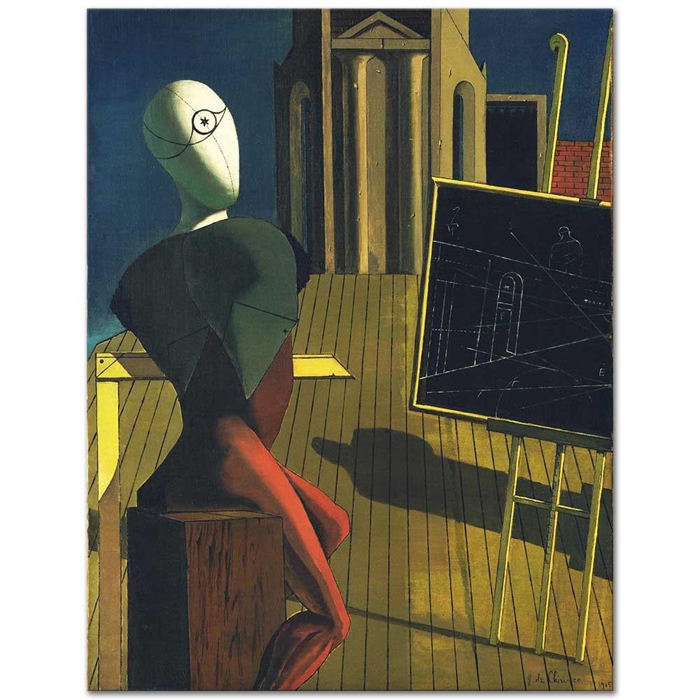 Giorgio de Chirico Kahin Kanvas Tablo