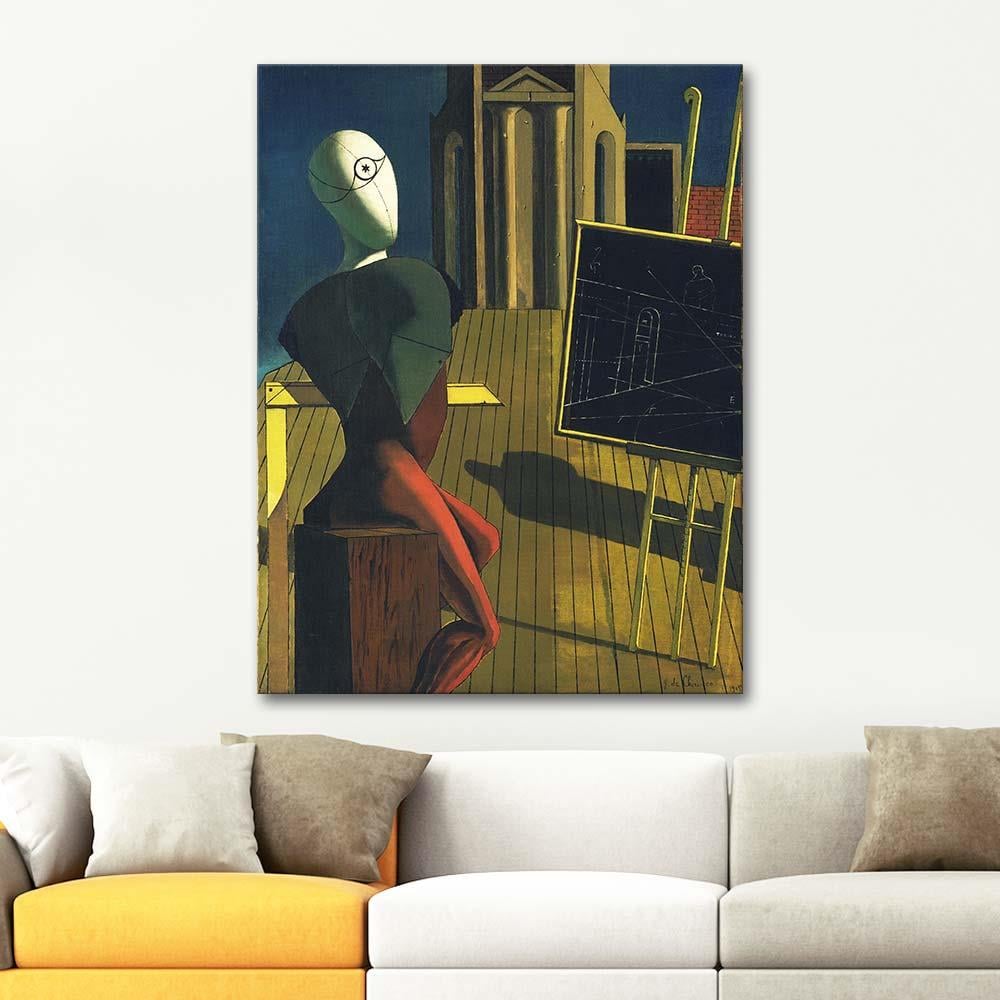 Giorgio de Chirico Kahin Kanvas Tablo