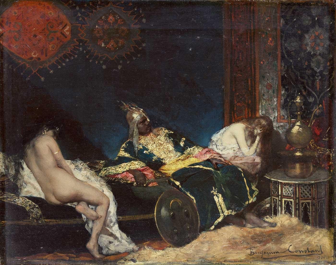 The Serbian Concubine by Jean Joseph Benjamin Constant as Art Print