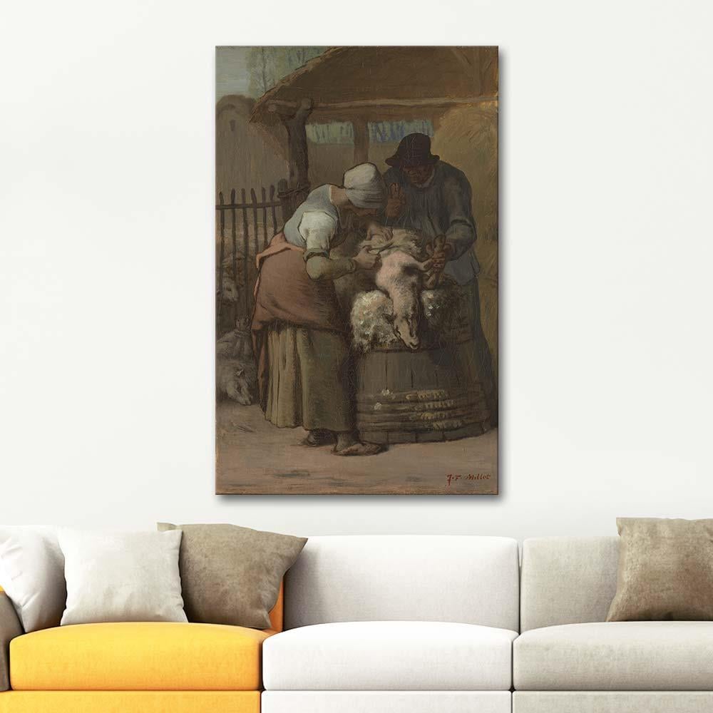 The Sheepshearers by Jean-François Millet as Art Print