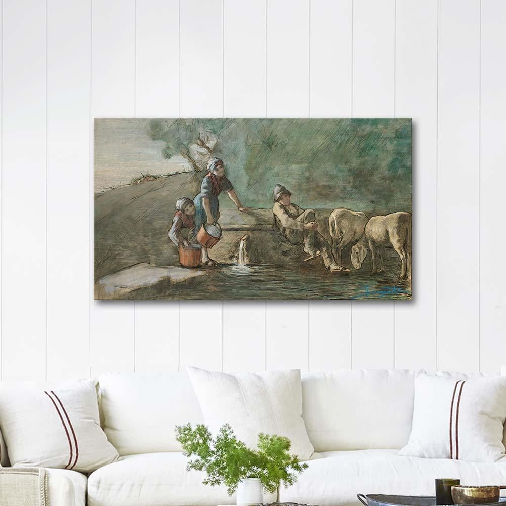 The Shepherd in Love by Giovanni Segantini as Art Print
