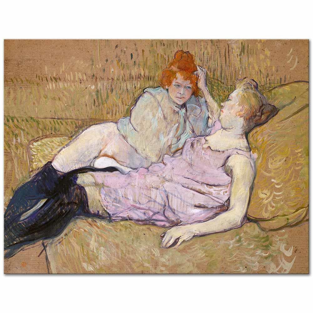 The Sofa by Henri de Toulouse-Lautrec as Art Print