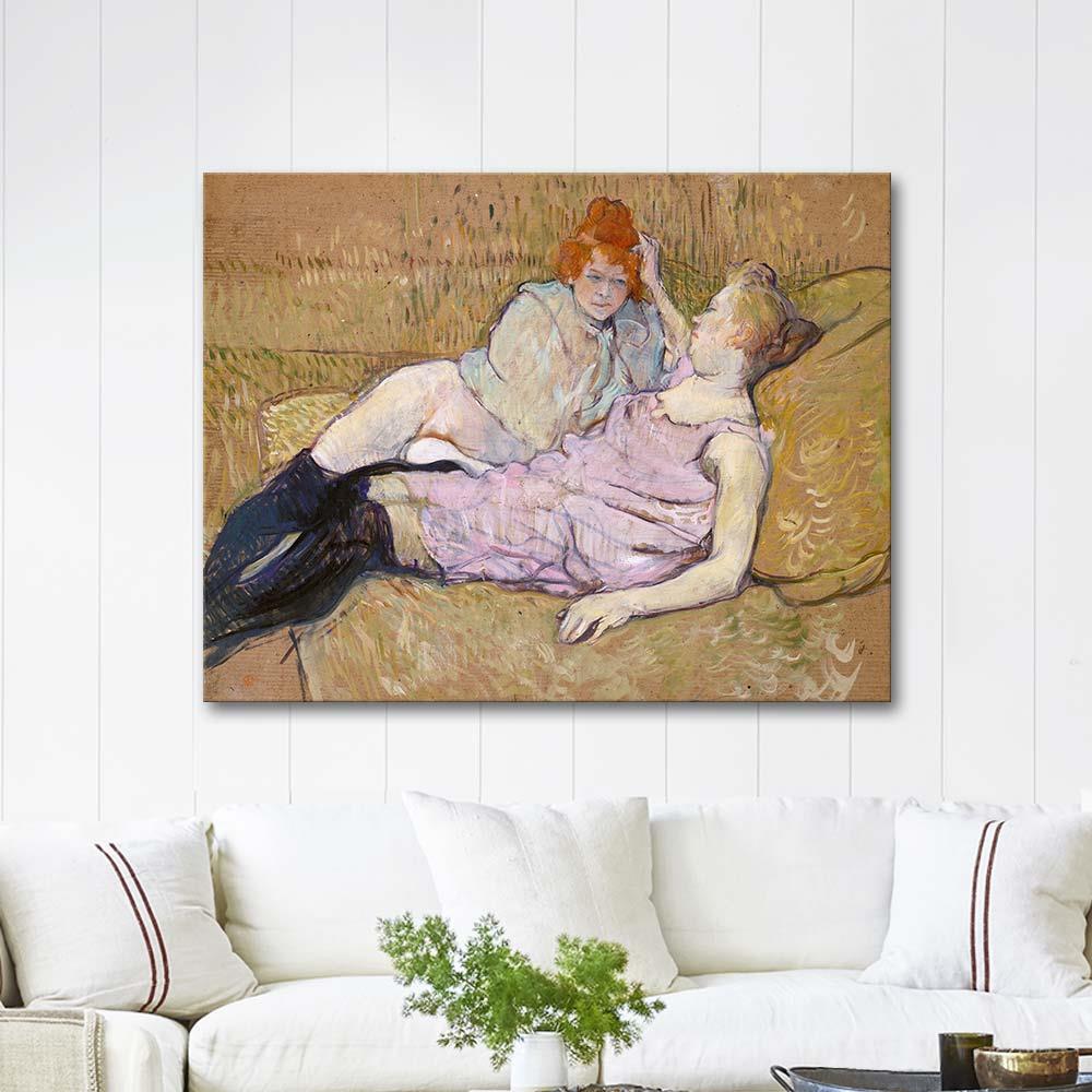 The Sofa by Henri de Toulouse-Lautrec as Art Print