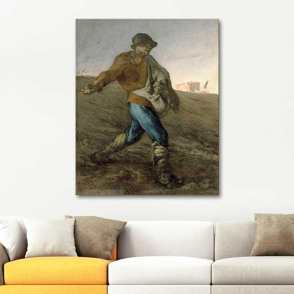The Sower by Jean Francois Millet as Art Print