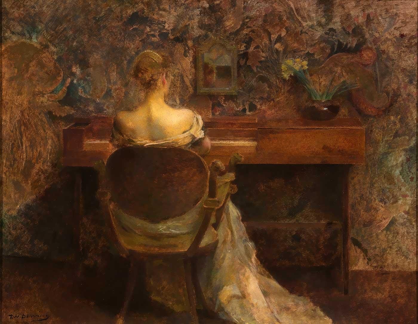 The Spinet by Thomas Wilmer Dewing