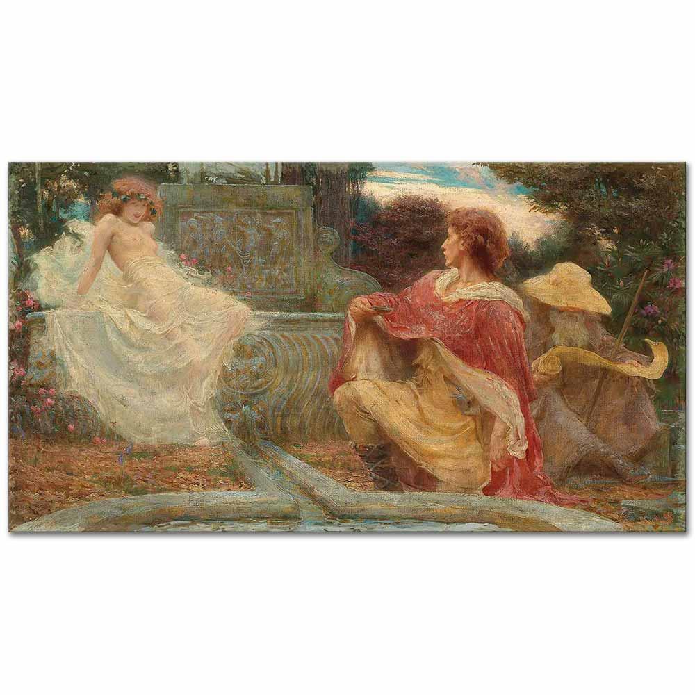 The Spirit Of The Fountain by Herbert James Draper as Art Print