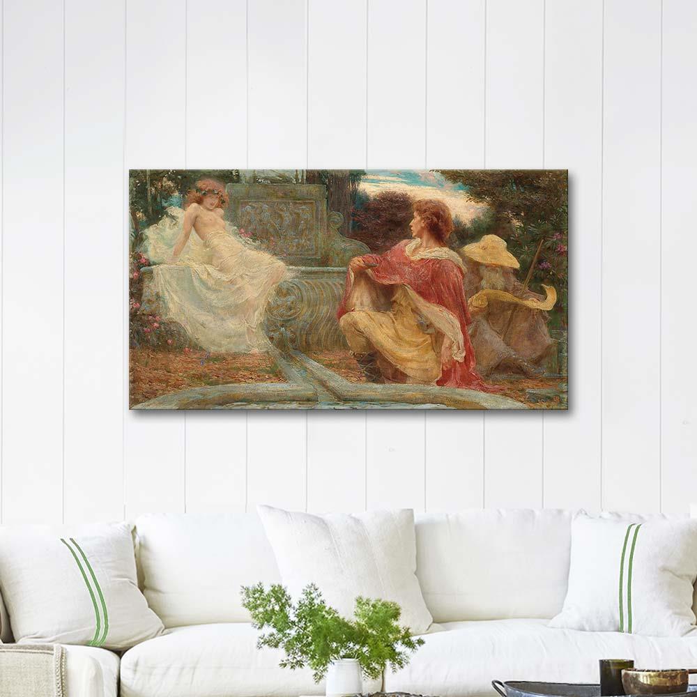 The Spirit Of The Fountain by Herbert James Draper as Art Print