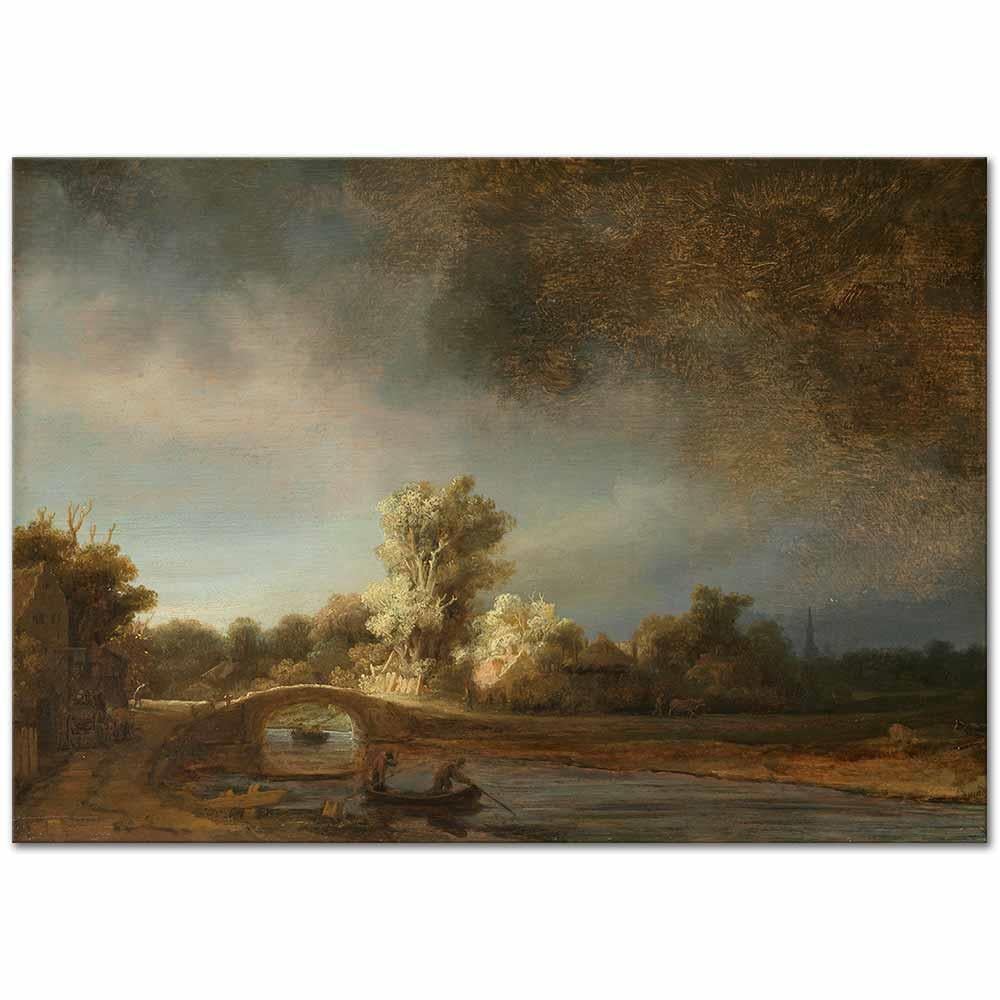 The Stone Bridge by Rembrandt van Rijn as Art Print
