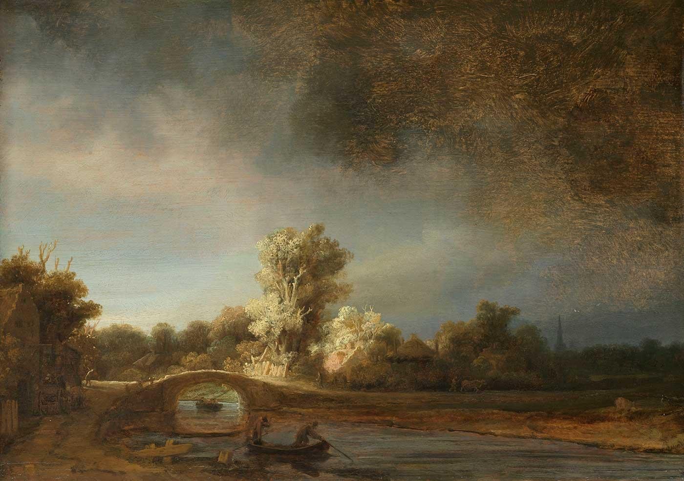 The Stone Bridge by Rembrandt van Rijn