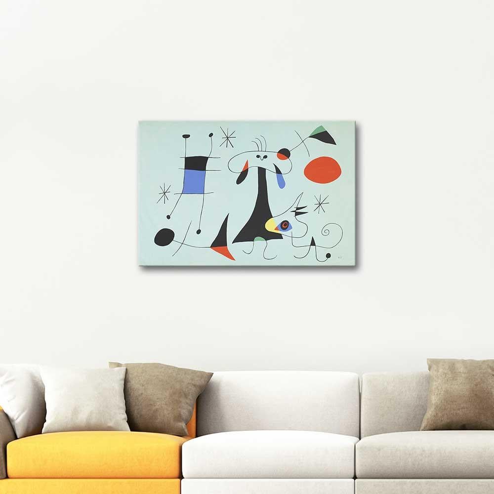 Joan Miro Güneş Kanvas Tablo