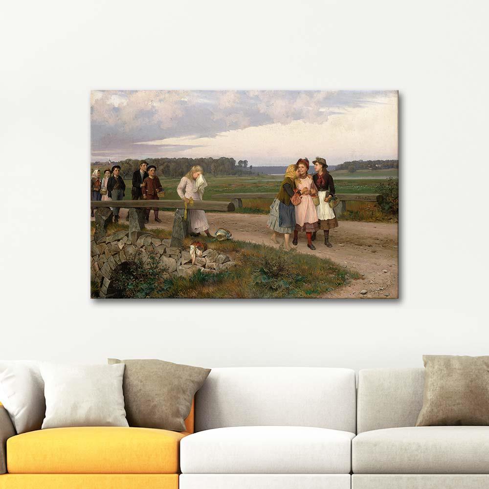 The Tell-Tale by August Malmström as Art Print