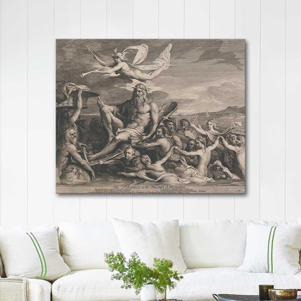 The Thames or the Triumph of Navigation by James Barry as Art Print