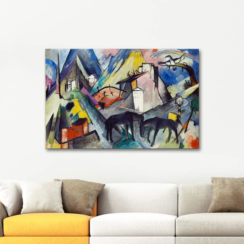 Franz Marc Talihsiz Ülke Tyrol Kanvas Tablo