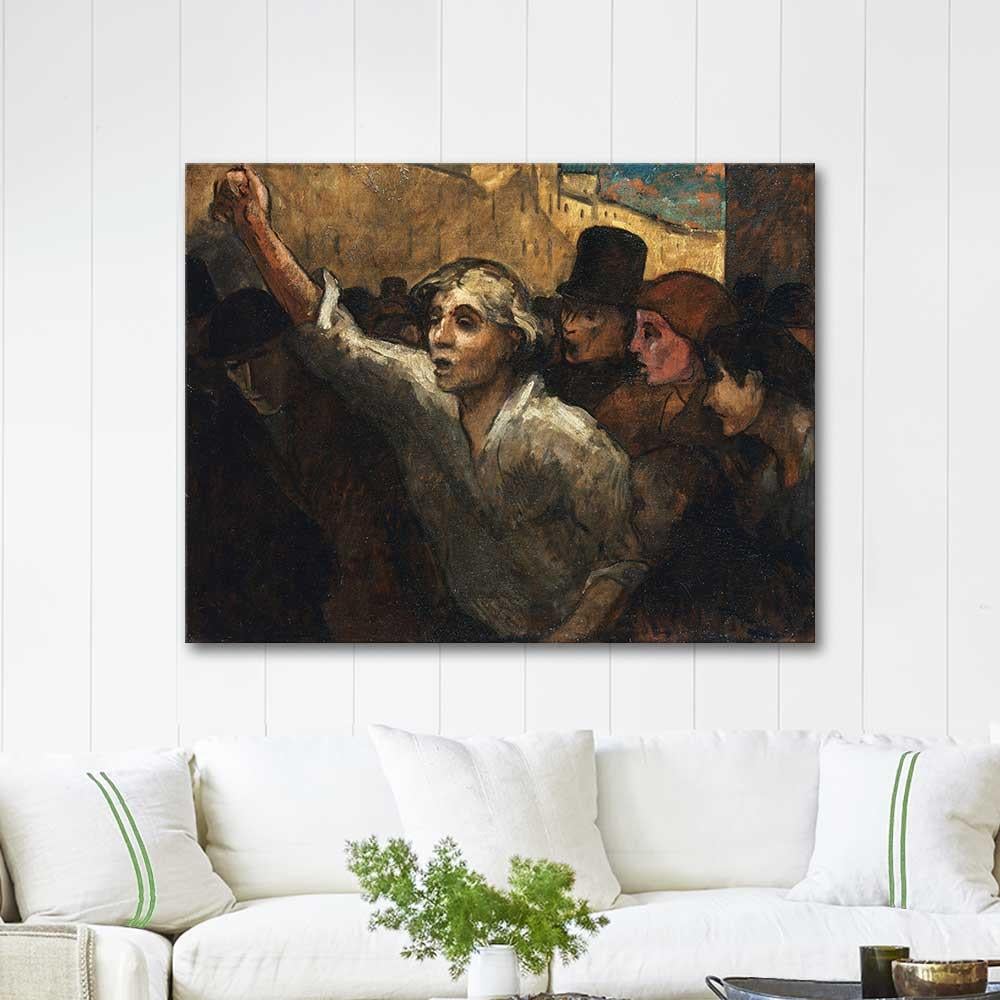 Honore Daumier İsyan Kanvas Tablo