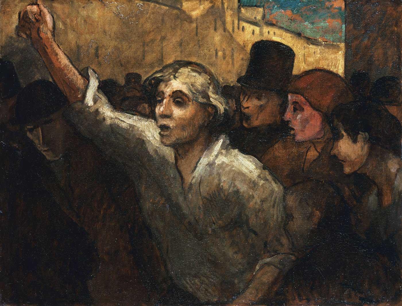 Honore Daumier İsyan Kanvas Tablo