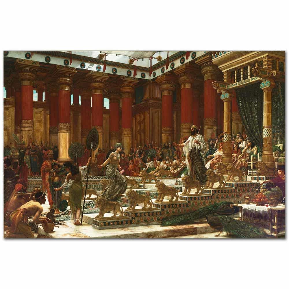 The Visit of the Queen of Sheba to King Solomon by Edward John Poynter as Art Print