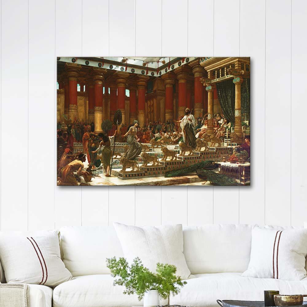 The Visit of the Queen of Sheba to King Solomon by Edward John Poynter as Art Print