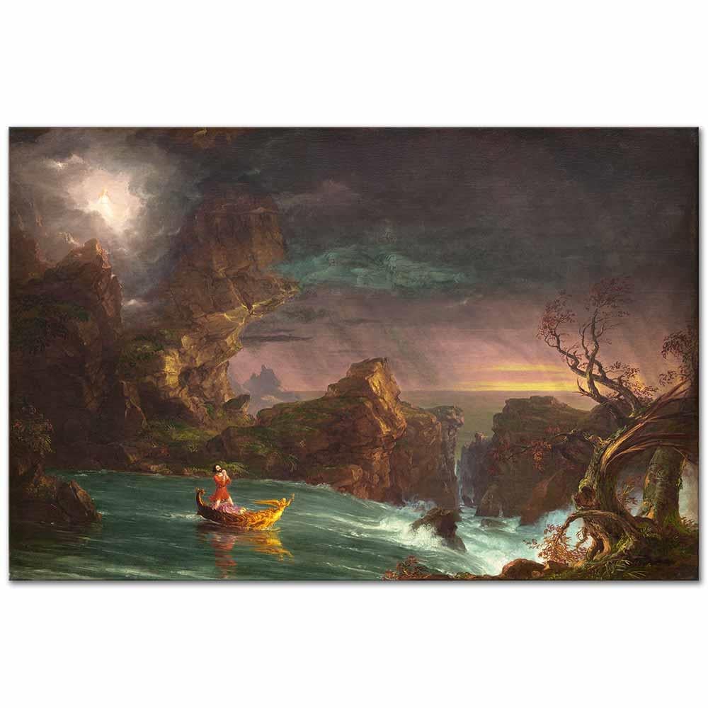 Thomas Cole Yaşam Yolculuğu Orta Yaş Kanvas Tablo