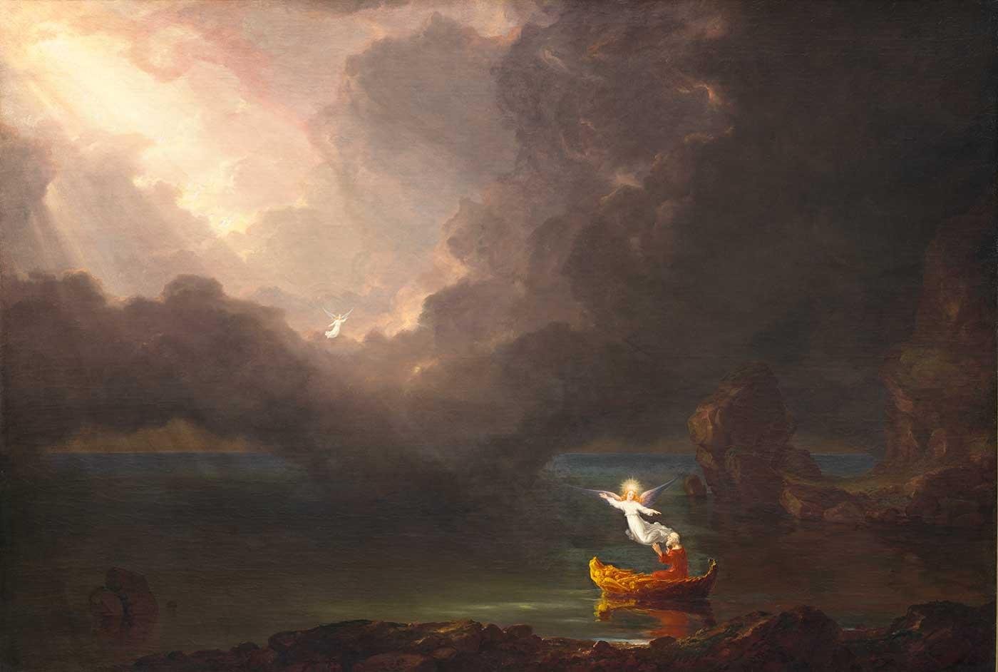 Thomas Cole Yaşam Yolculuğu Yaşlılık Kanvas Tablo