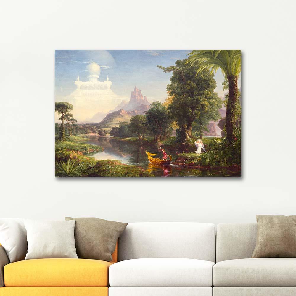 Thomas Cole Yaşam Yolculuğu Gençlik Kanvas Tablo