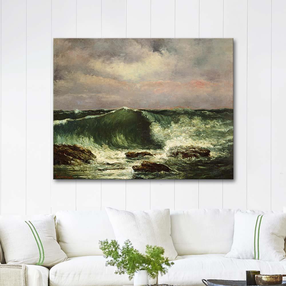 The Wave (1870) by Gustave Courbet as Art Print