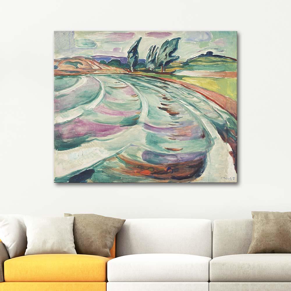 The Wave by Edvard Munch as Art Print