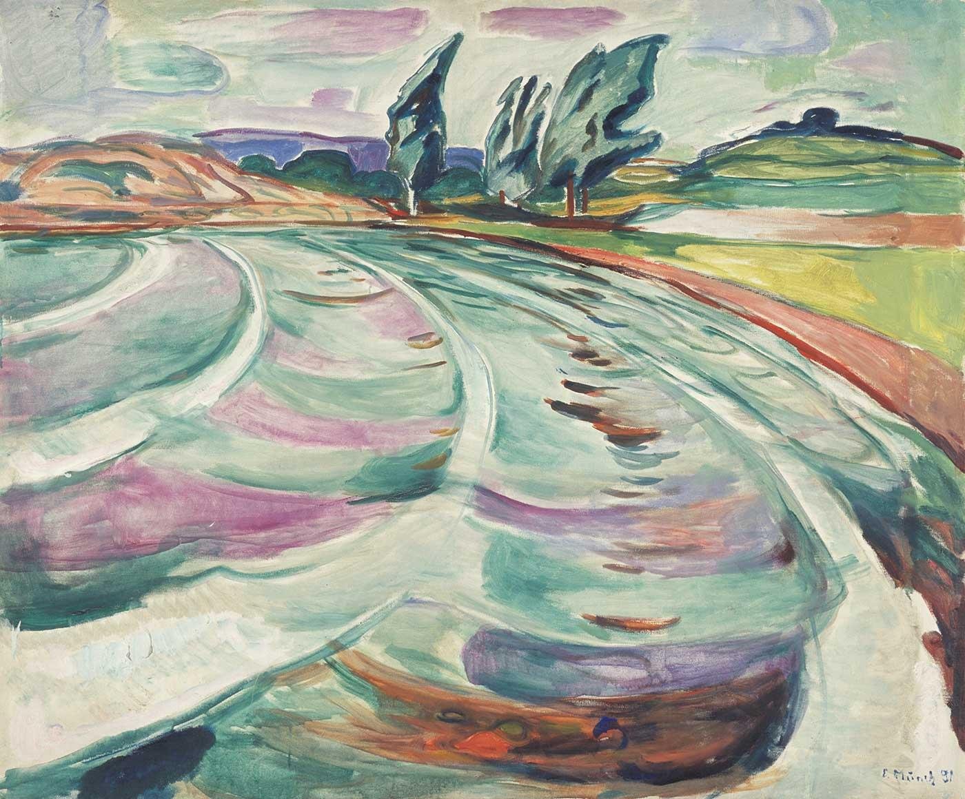 The Wave by Edvard Munch as Art Print