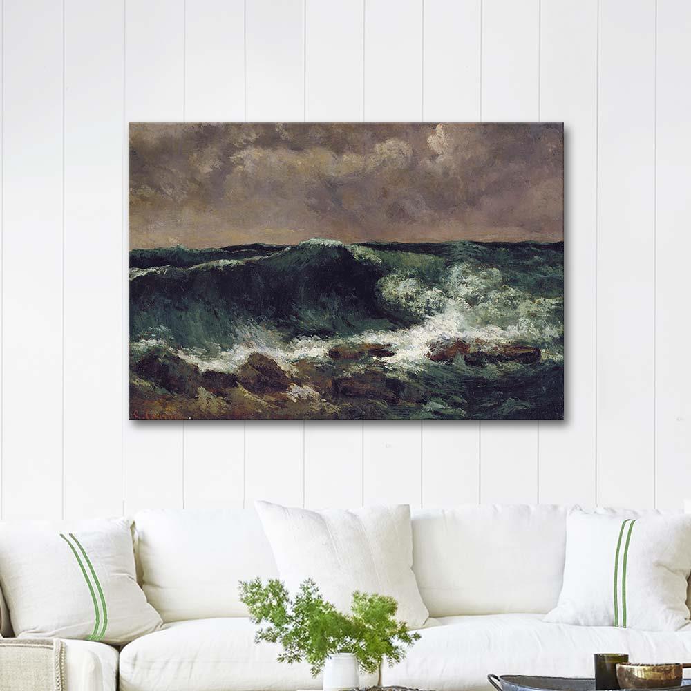 The Wave by Gustave Courbet as Art Print