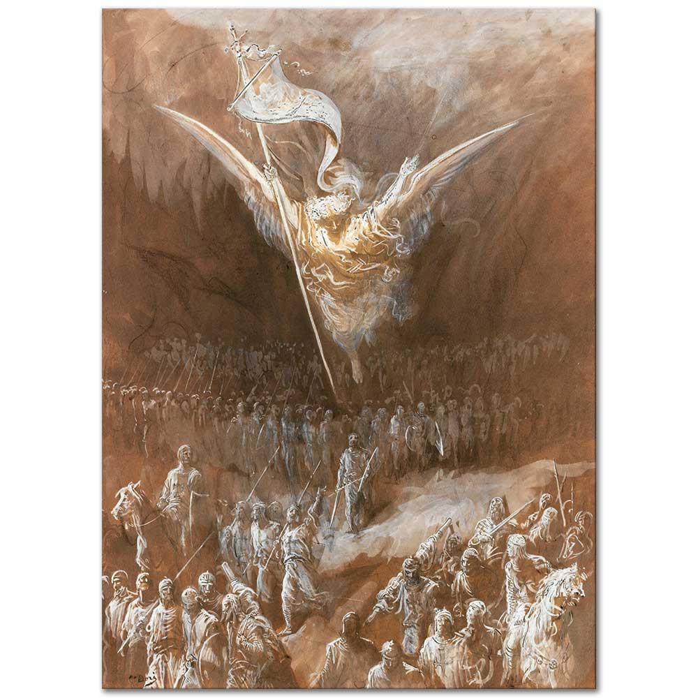 Gustave Dore Kudüs Yolunda Kanvas Tablo