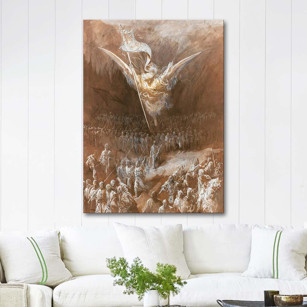 Gustave Dore Kudüs Yolunda Kanvas Tablo