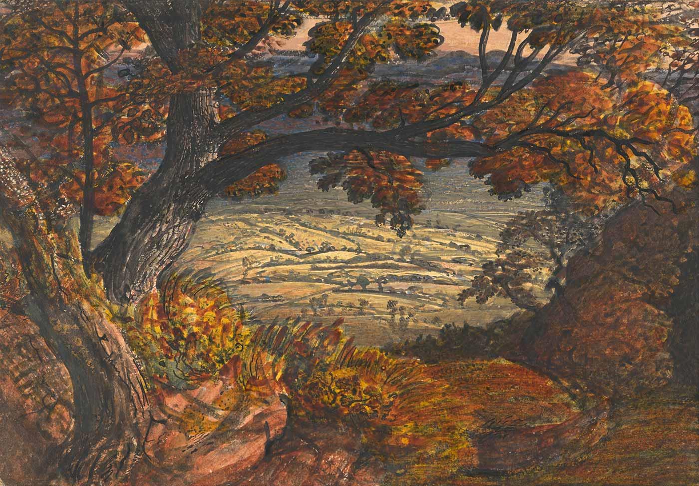 Samuel Palmer Kent'ten Bir Görünüm Kanvas Tablo