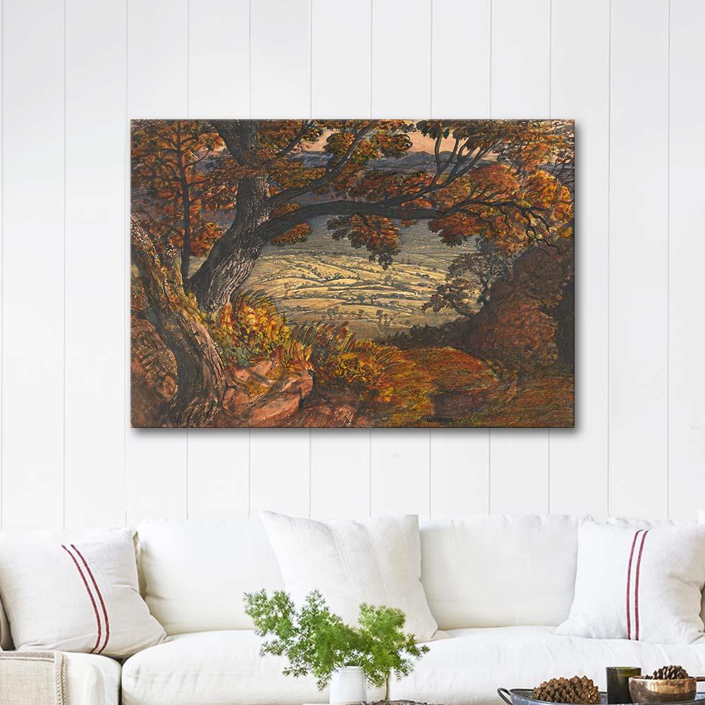 Samuel Palmer Kent'ten Bir Görünüm Kanvas Tablo