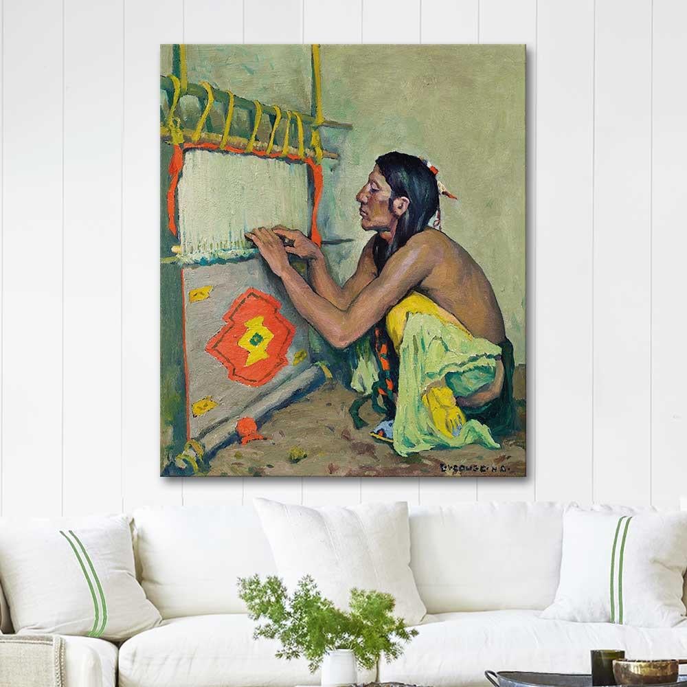 The Weaver by Eanger Irving Couse as Art Print