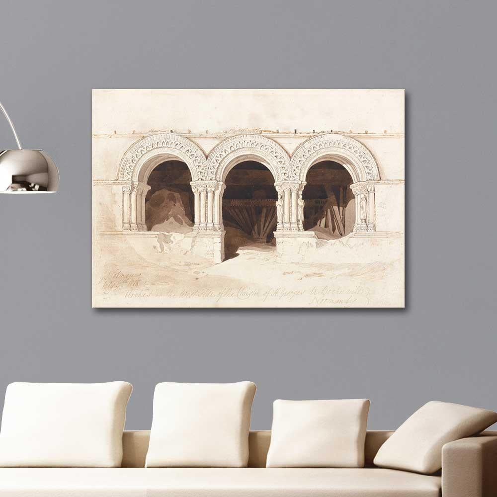 John Sell Cotman Sen George Manastırı Batı Köşesi Kanvas Tablo