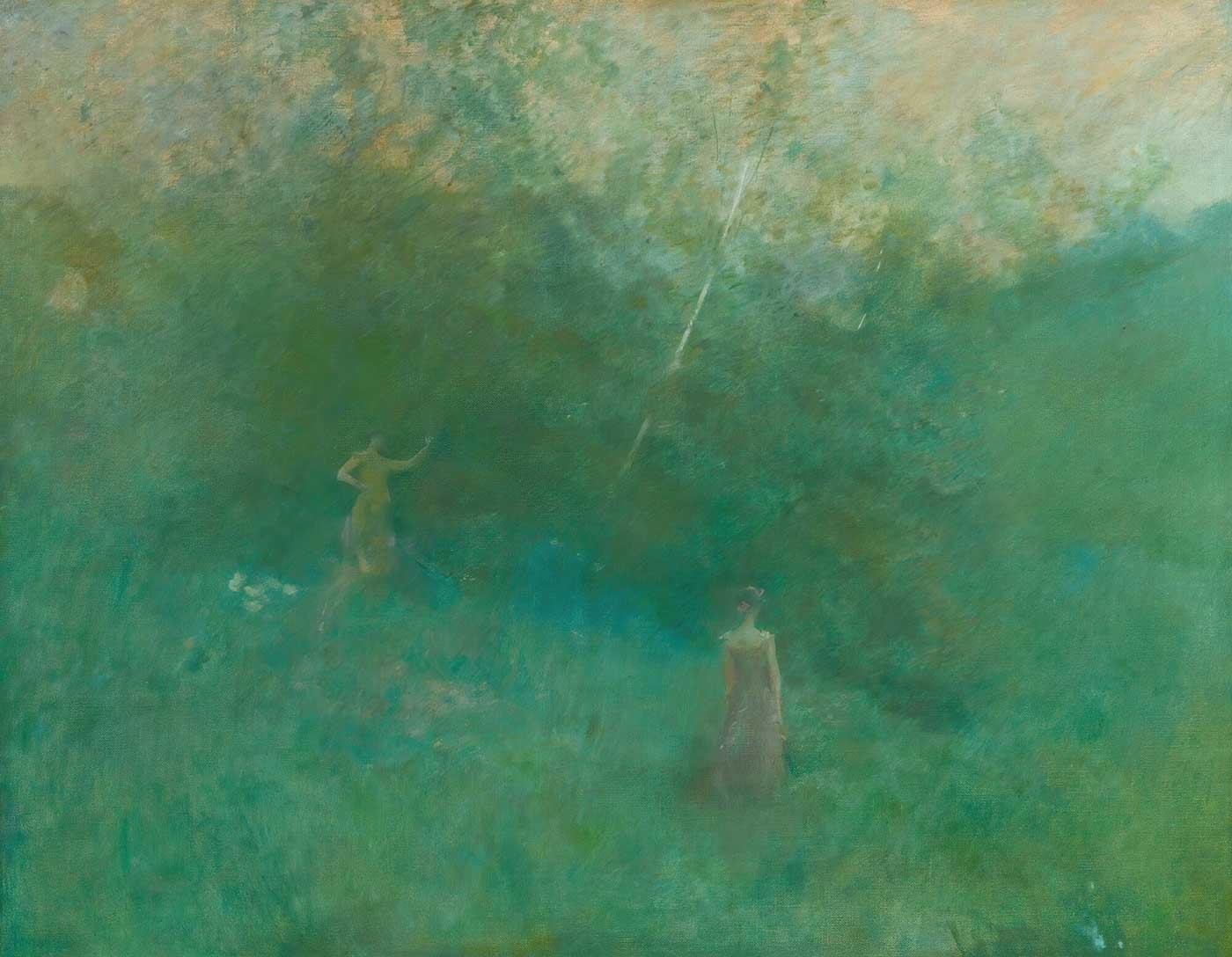 The White Birch by Thomas Wilmer Dewing