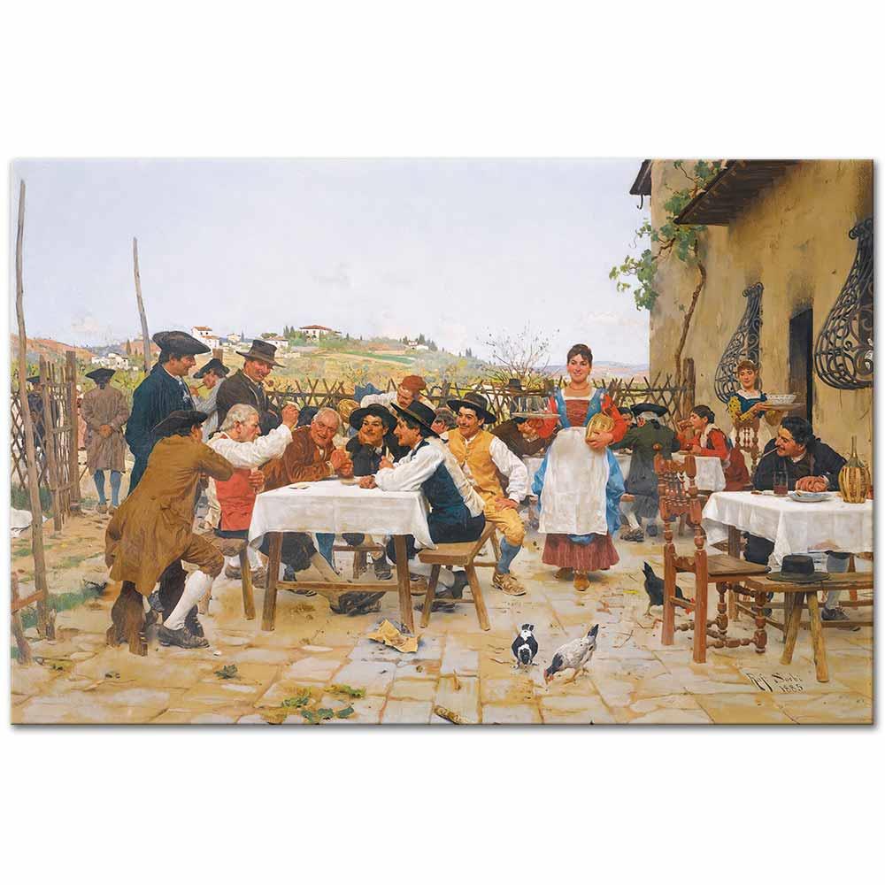 The Winning Hand by Raffaello Sorbi as Art Print