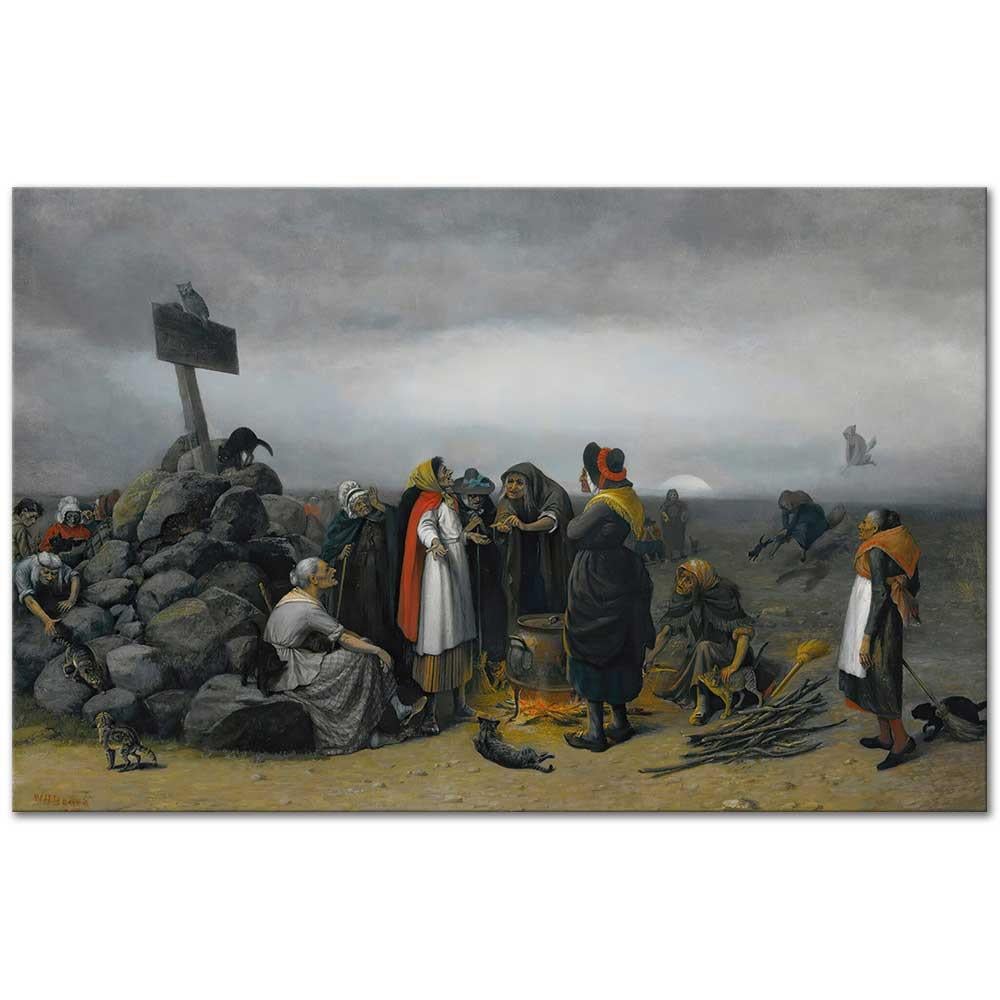 William Holbrook Beard Cadıların Toplantısı Kanvas Tablo