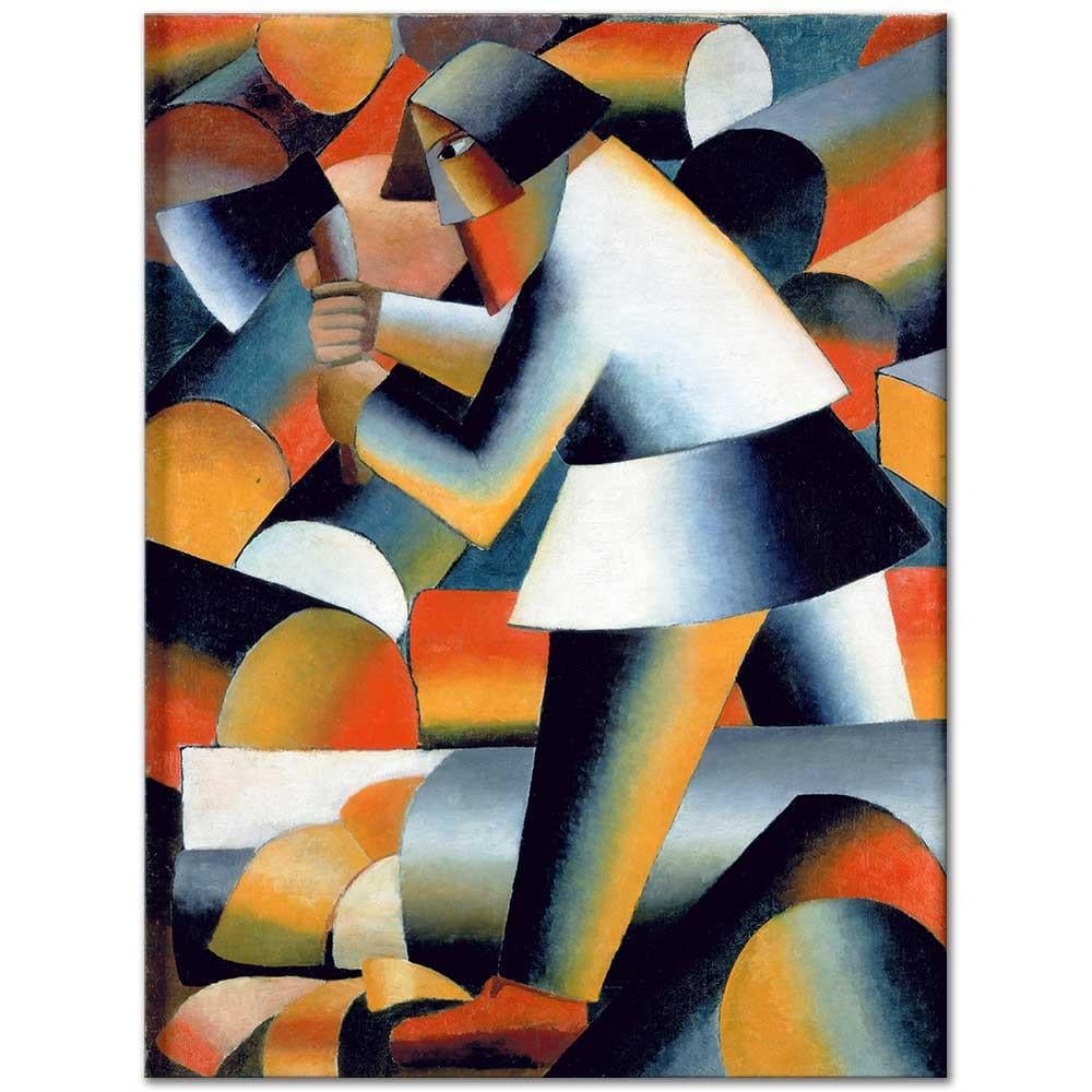 Kazimir Malevich Oduncu Kanvas Tablo