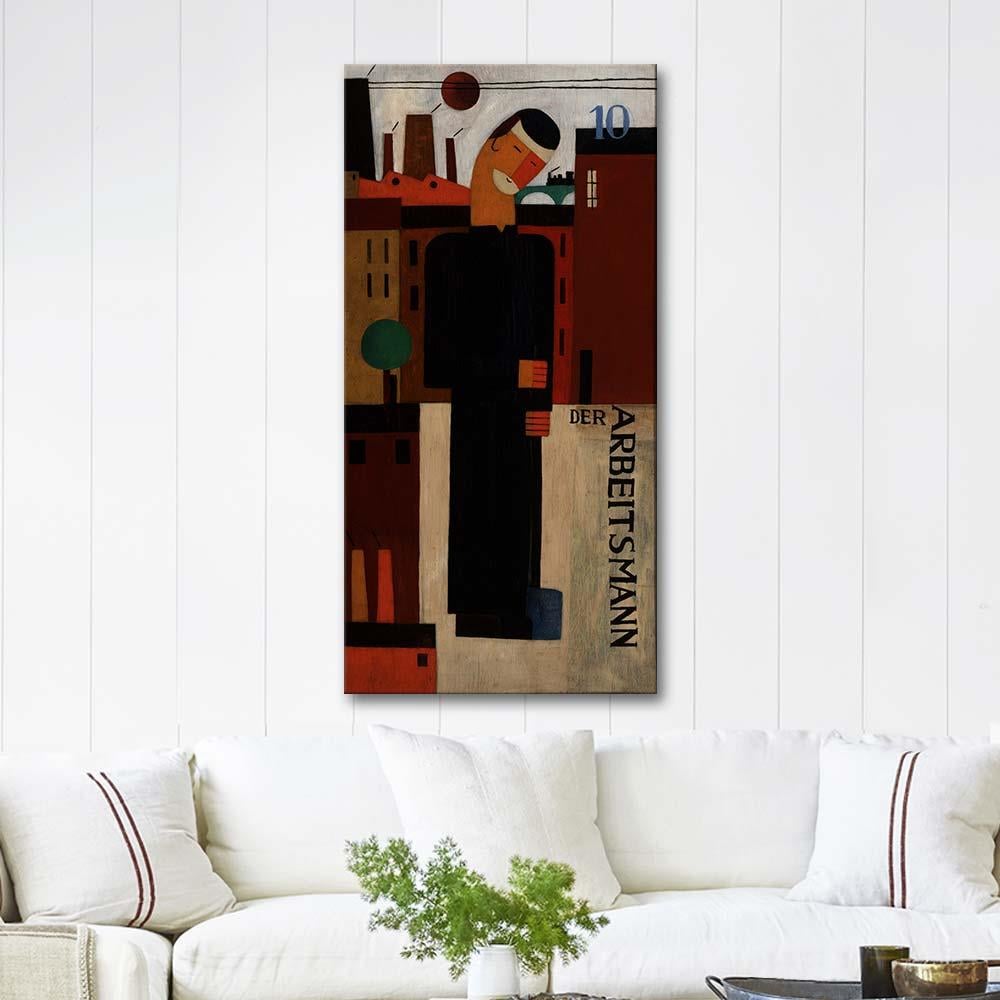 The Workman by Franz Wilhelm Seiwert as Art Print