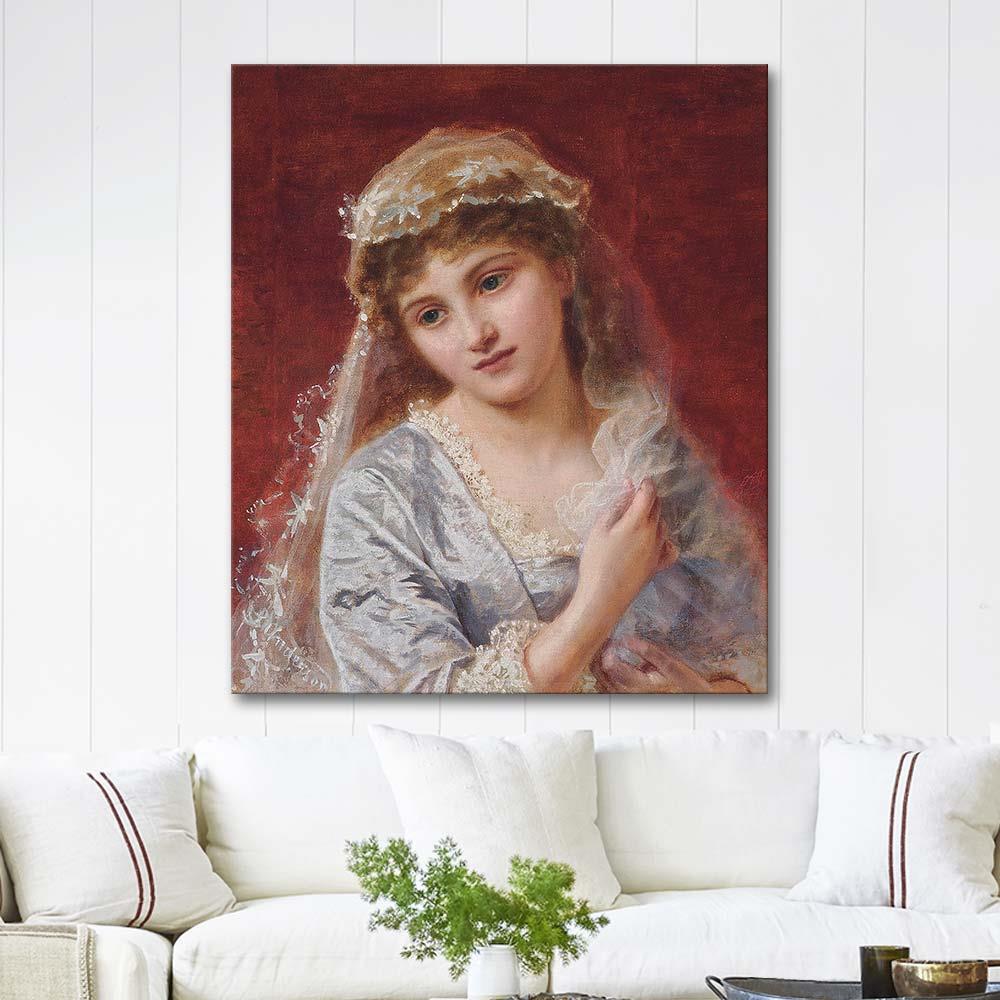 The Young Bride by Sophie Gengembre Anderson as Art Print