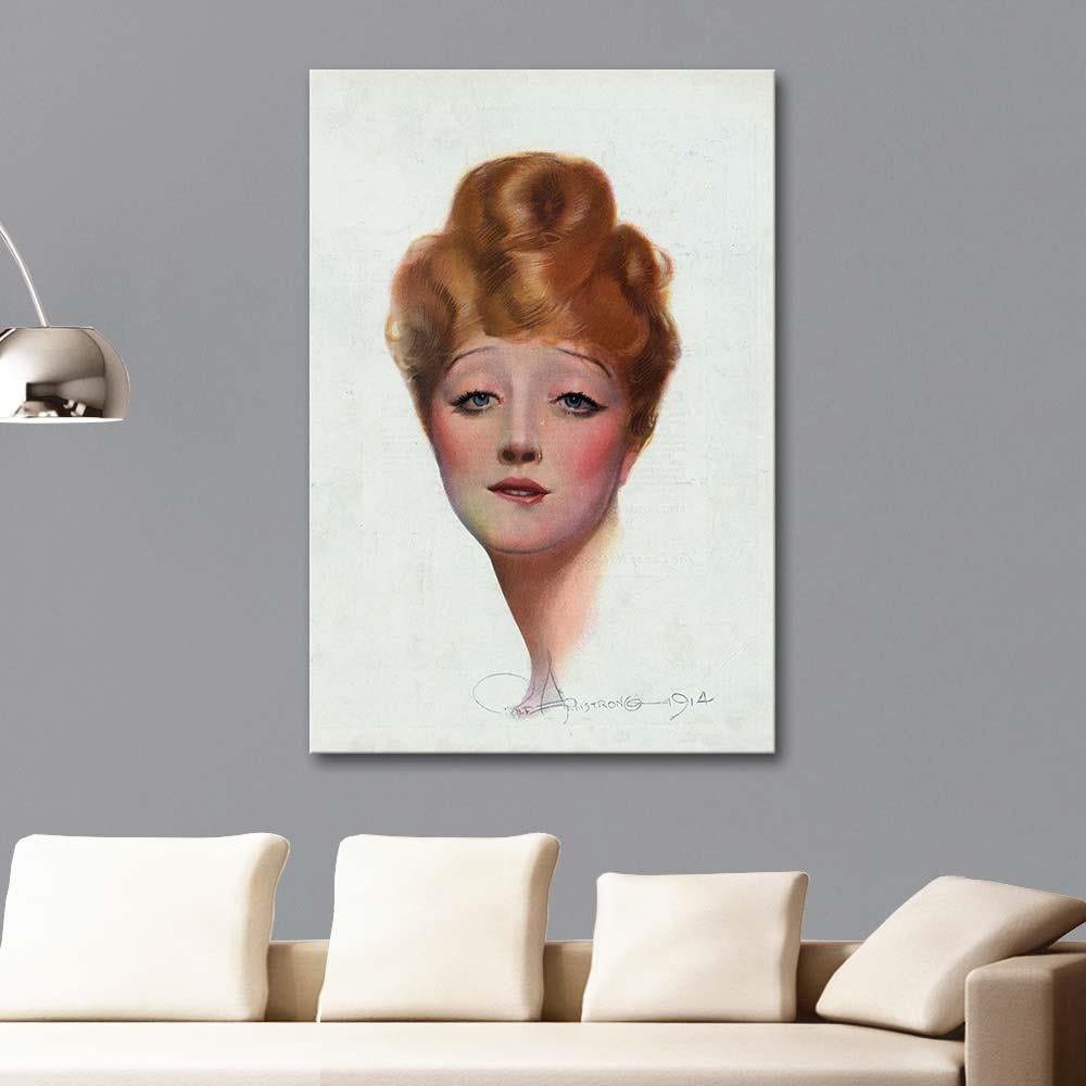 There, Little Girl, Don't Cry! by Rolf Armstrong as Art Print