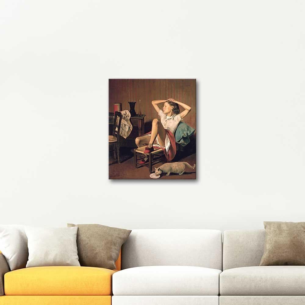 Therese Dreaming by Balthus as Art Print