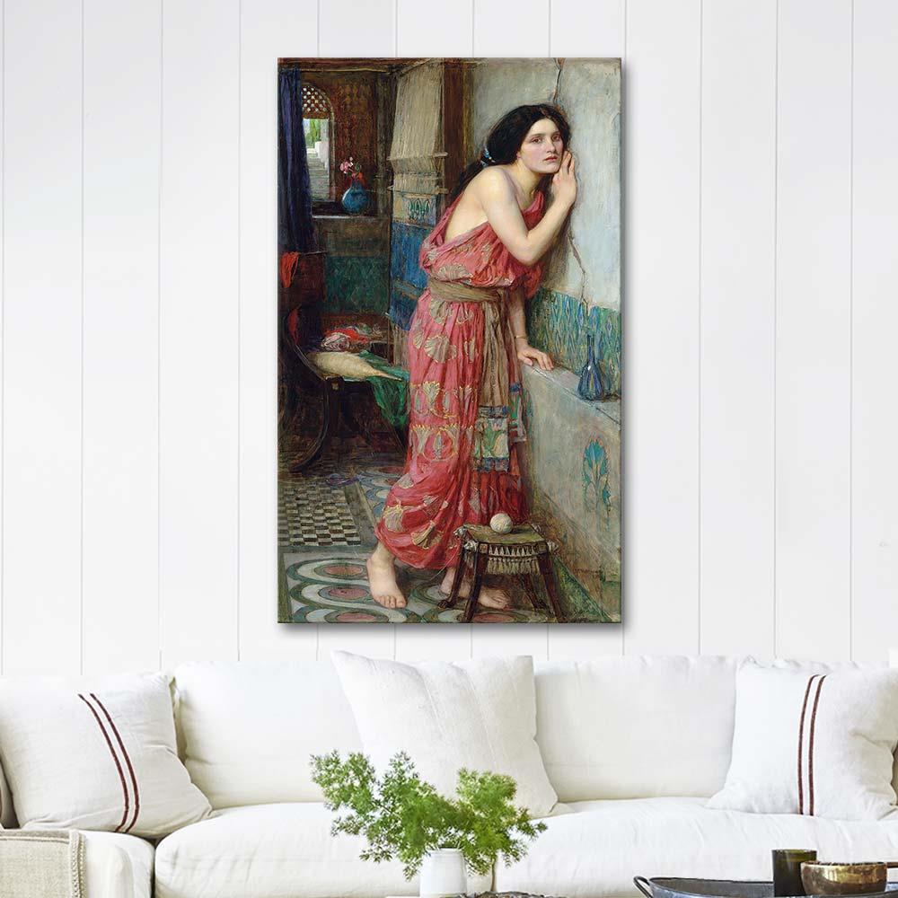 John William Waterhouse Thisbe Kanvas Tablo