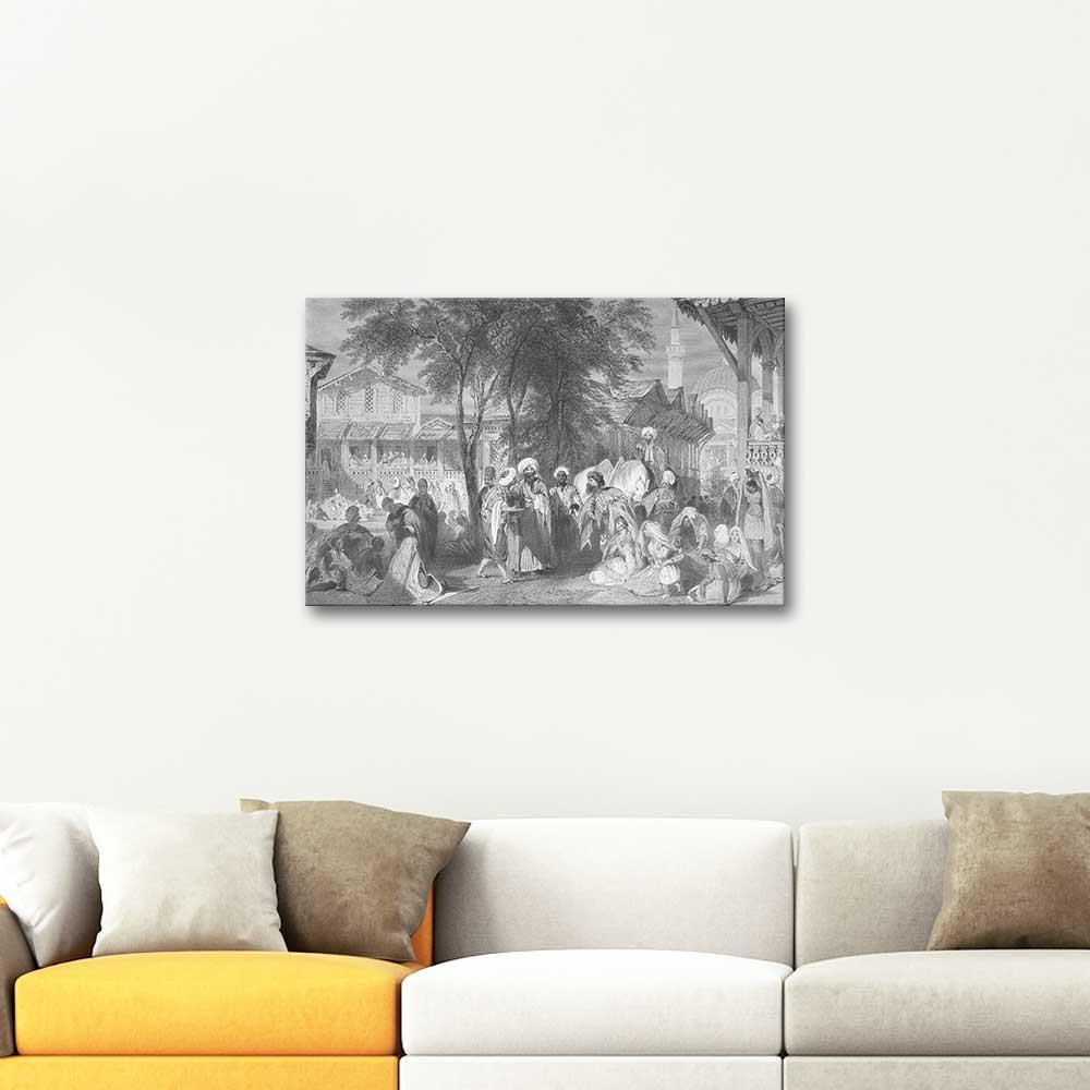 Thomas Allom Nuruosmaniye Kanvas Tablo