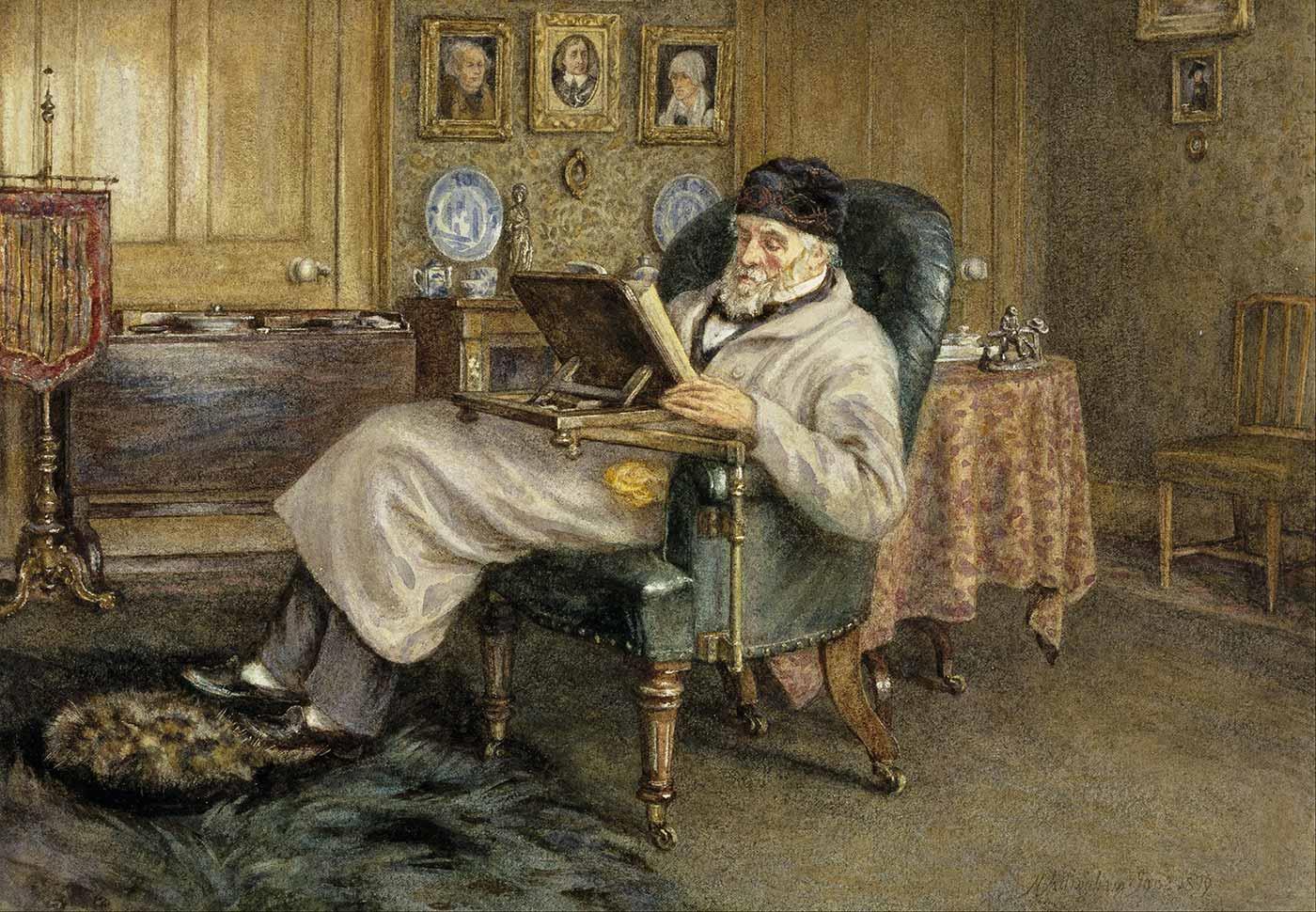 Helen Allingham Thomas Carlyle Kanvas Tablo