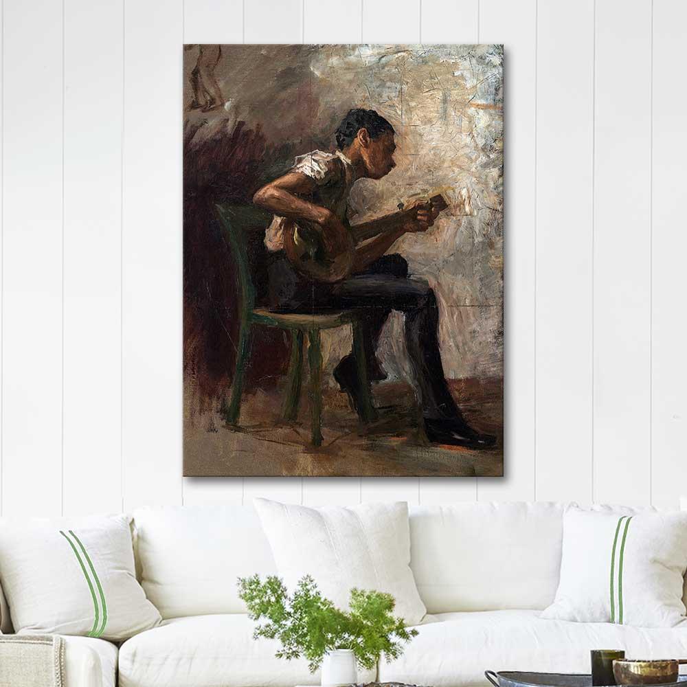 Thomas Eakins The Banjo Player Art Print